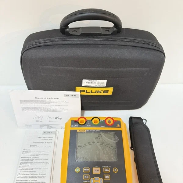 FLUKE 1537 INSULATION RESISTANCE TESTER & MEGOHMMETER (CALIBRATED 2024) NEW