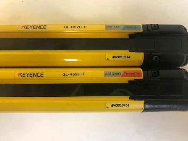 Keyence GL-R52-H Safety Light Curtain Transmitter / Receiver 2 GL R52 H 0