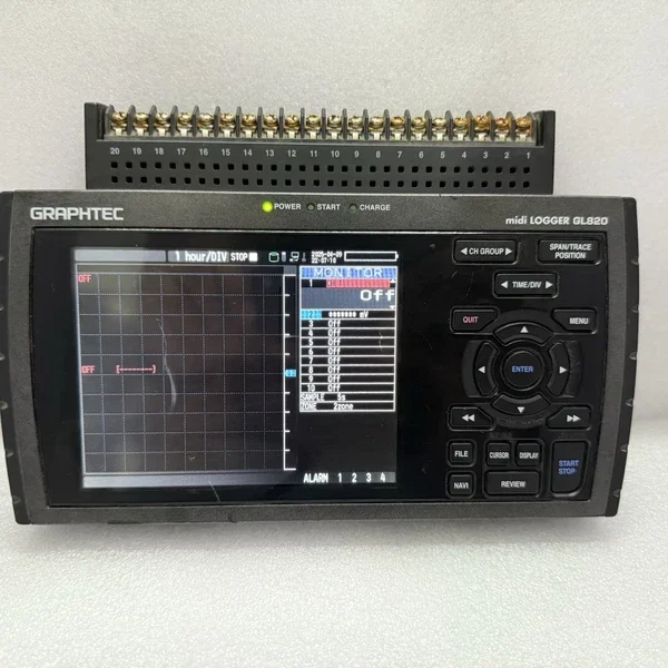 GRAPHTEC GL820 MIDI DATA LOGGER INSULATED MULTI CHANNEL HANDY LOGGER