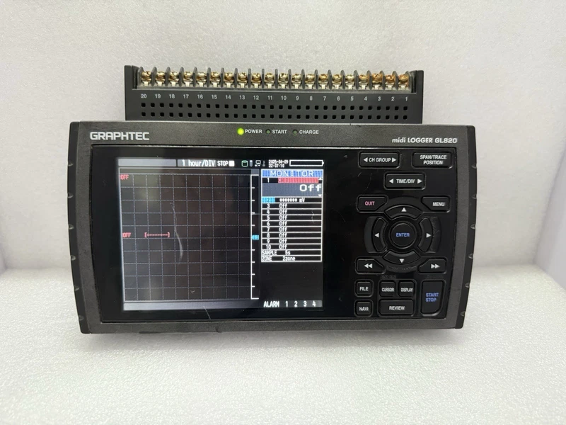 GRAPHTEC GL820 MIDI DATA LOGGER INSULATED MULTI CHANNEL HANDY LOGGER 2 GL820 0