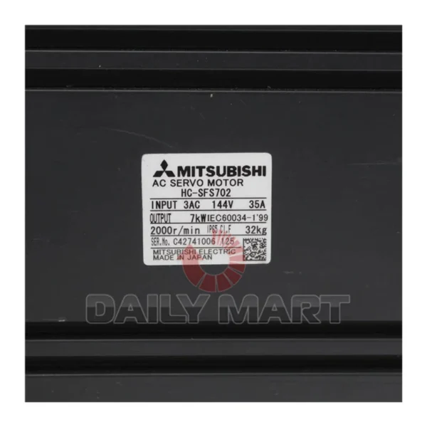 New In Box MITSUBISHI HC-SFS702 AC Servo Motor