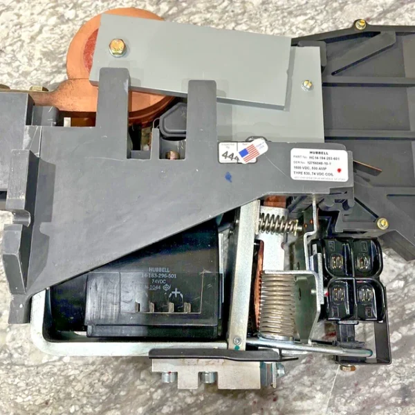 Hubbell HC14-194-525-601 Power Contactor 1500VDC 500 Amp Coil 74VDC