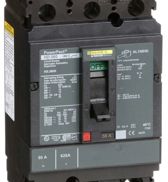 Square D NSB HDL36050 Molded Case Breakers (MCCBs)