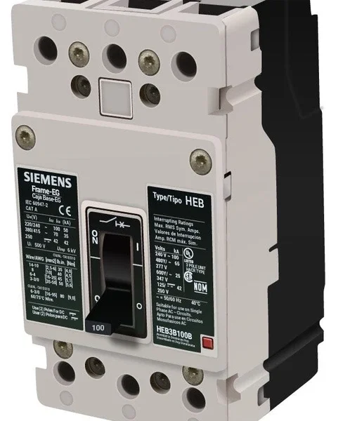 Siemens HEB3B100 3 Pole 3 Phase 100 Amp 600V Circuit Breaker