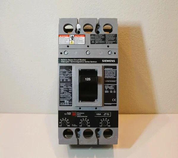 Siemens HFXD63B125 Circuit Breaker - Gray