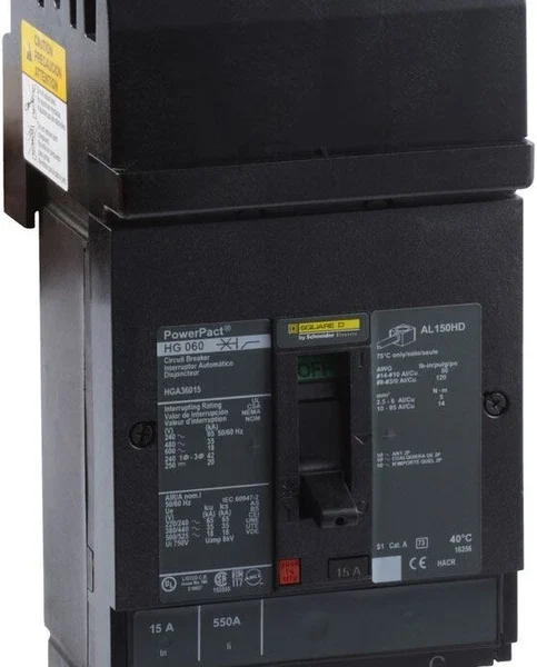 Square D HGA36015 Molded Case Breakers (MCCBs)