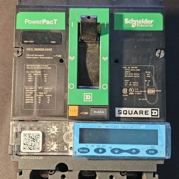 schneider electric circuit breaker HGL36060U44X 3 poles H frame OPEN BOX
