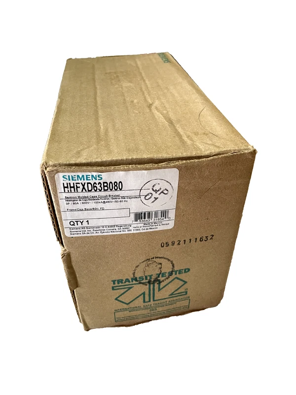 NEW Siemens HHFXD63B080 3p 600v 80a 100k Sentron Circuit Breaker NEW IN BOX 2 HHFXD63B080 0