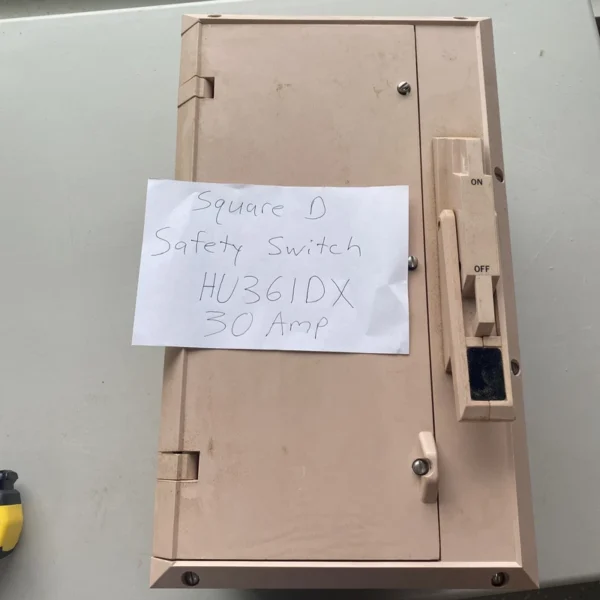 Square D, Safety Switch, HU361DX, 30Amp
