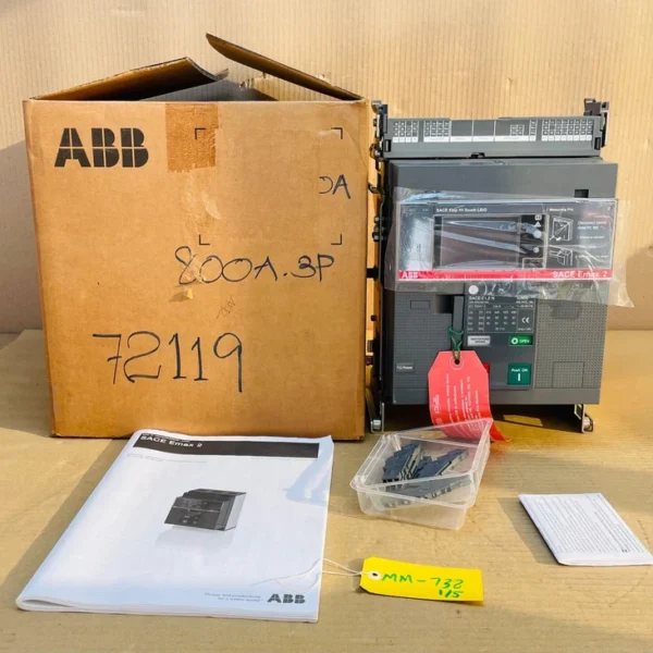ABB SACE Emax 2 E1.2 N Circuit Breaker 800 Amps 3 P With Ekip Hi-Touch ESIG