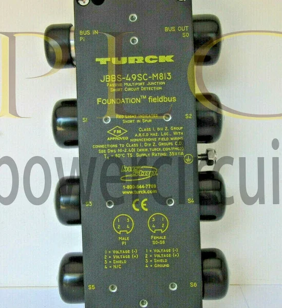 Turck JBBS-49SC-M813 Foundation Fieldbus U7909 Bus Stop PI S0 S8 NEW 1PCS