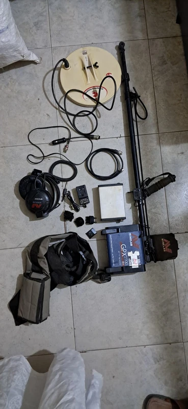minelab gpx5000 metal detector with 1 coils mono 11" 2 gpx5000 0