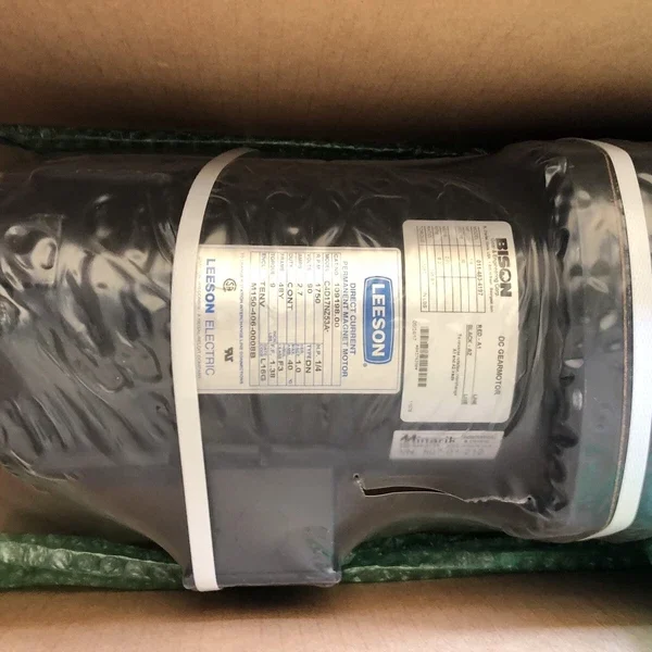 Bison 011-483-4190 DC Gear Motor 1/4HP, 90V 195.9:1 Ratio, Leeson C4D17NZ53A NEW