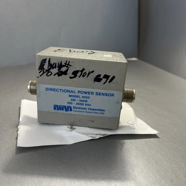 Bird 4025 Directional RF Thruline Power Sensor 100-2500 kHz, 3 W-10 kW
