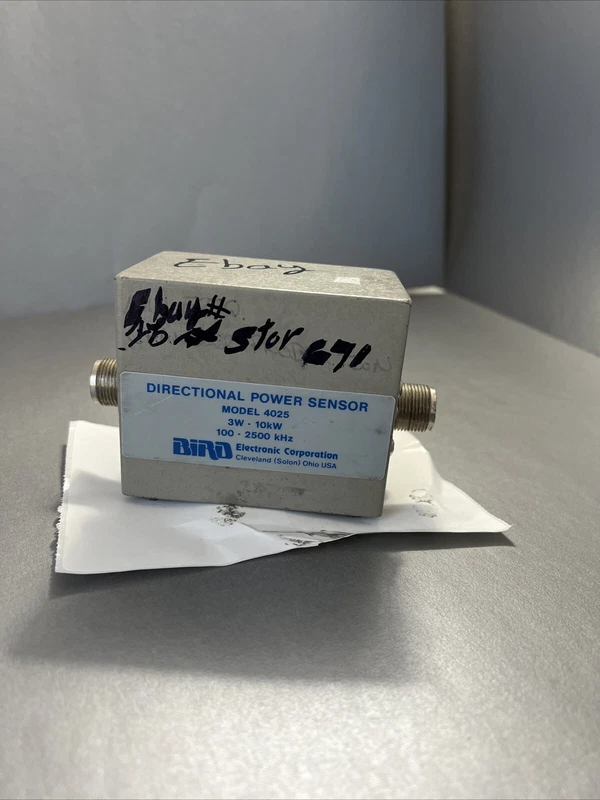 Bird 4025 Directional RF Thruline Power Sensor 100-2500 kHz, 3 W-10 kW 2 100 2500 0
