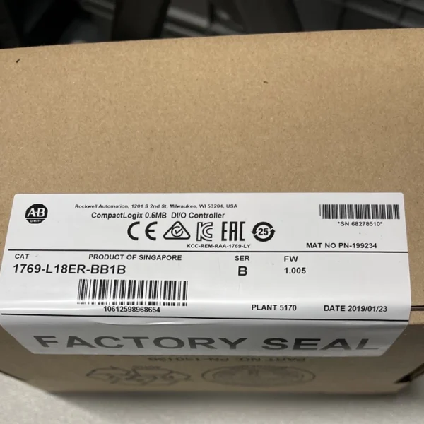 Allen Bradley Rockwell Automation -1769-L18-ER-BB1B. Factory Sealed