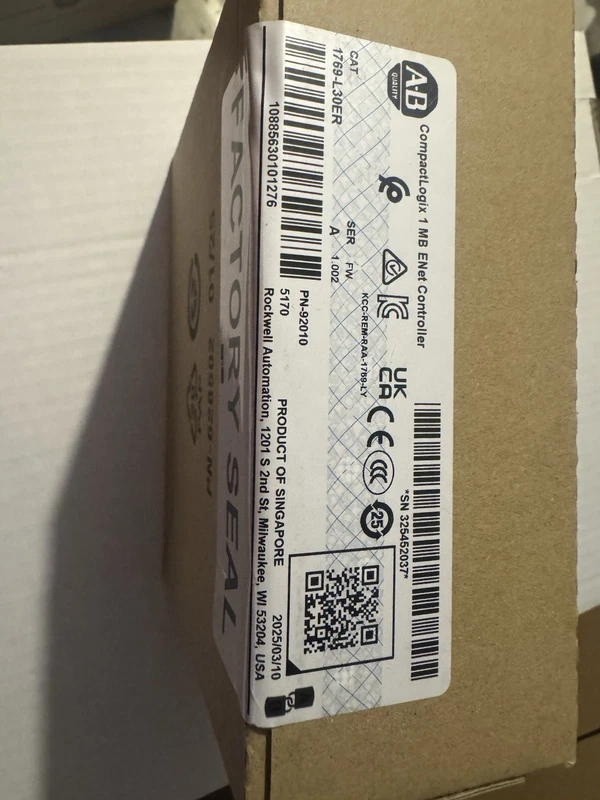 NEW 1769-L30ER-NSE Allen-Bradley CompactLogix 5370 ENet Processor 1769L30ERNSE 2 1769 L30ER NSE 0
