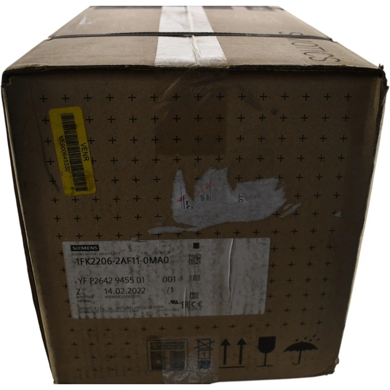NEW Siemens 1FK2206-2AF11-0MA0 SIMOTICS S-1FK2 CT Servo Motor nN=3000 rpm 2 1FK2206 2AF11 0MA0 0