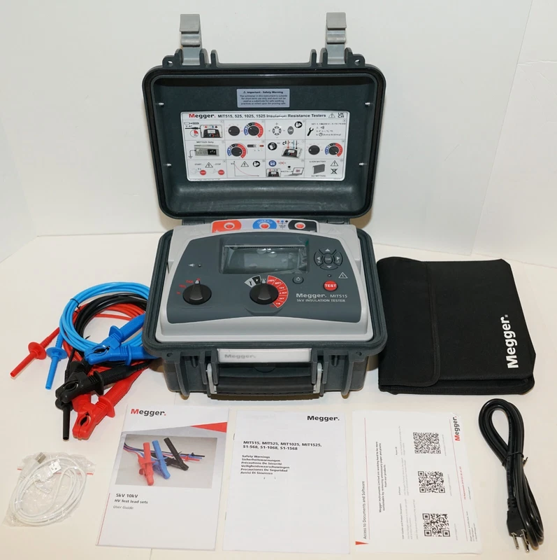 MEGGER MIT515 5-kV DIAGNOSTIC INSULATION RESISTANCE TESTER PI DAR DD NEW NO BOX 1 s l800 1028
