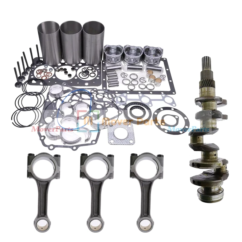 Overhaul Rebuild Kit & Crankshaft & Connecting Rod for Kubota D1105 D1105-T KX41 1 s l800 14131
