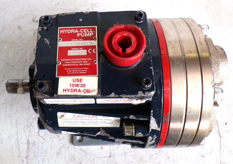 Hydra-cell Wanner Pump # D10EKCGHFECA Cast Iron Sealless Diaphragm Pump Used 1 s l800 14132