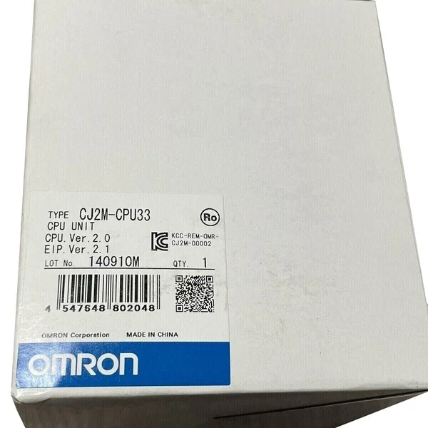 CJ2M-CPU33 New Sealed OMRON PLC Module CJ2M-CPU33