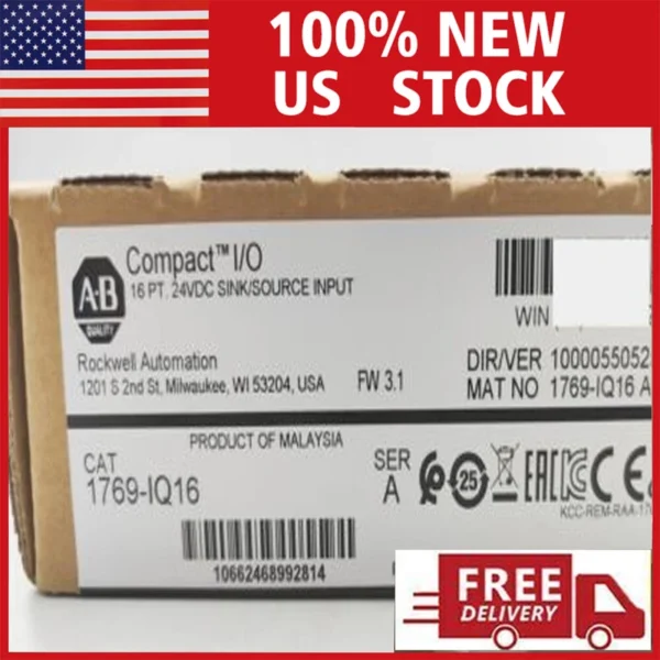 AB1769-IQ16 COMPACTLOGIX 16 PT 24VDC DI MODULE LED US Stock PLC US