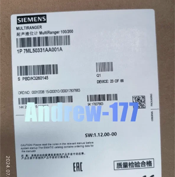 NEW 7ML5033-1AA00-1A Ultrasonic liquid monitor 7ML5033-1AA001A 7ML50331AA001A