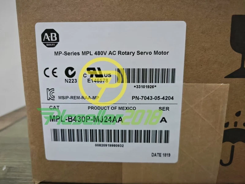 NEW ALLEN BRADLEY MPL-B430P-MJ24AA SERVO MOTOR Fast Delivery UPS or FedEx 1 s l800 605
