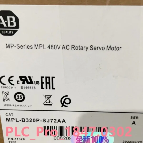 MPLB320PSJ72AA New AB MPL-B320P-SJ72AA Rotary Servo Motor Fast Delivery