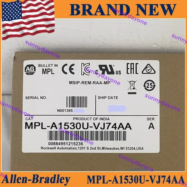 PLC MPL-A1530U-VJ74AA AB MP-series MPL AC Rotory Servo Motor New US
