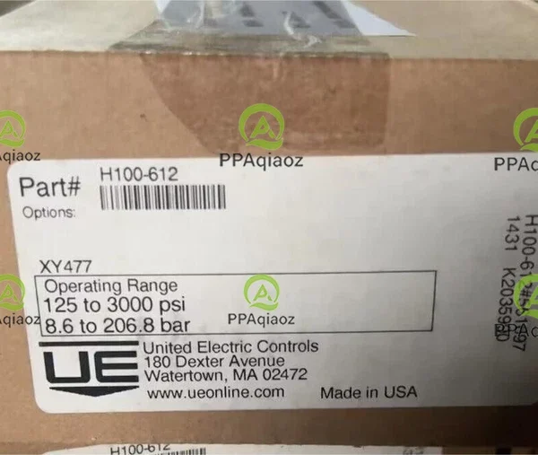 UE H100-612 125 TO 3000PSI 8.6 TO 206.8 Bar new in open box . DHL