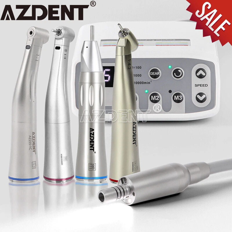 AZDENT Dental LED Brushless Electric Micro Motor1:11:51:4.2 LED Handpiece NEW 1 s l800 782