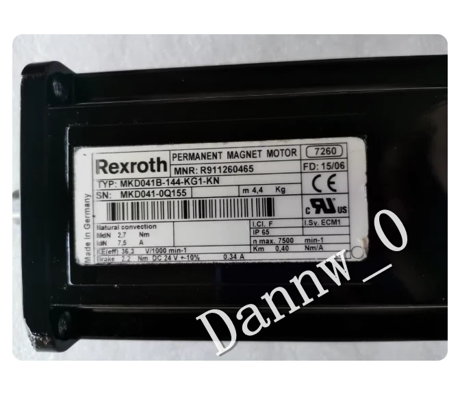 Used REXROTH MKD041B-144-KG1-KN Servo Motor 1 s l800 961