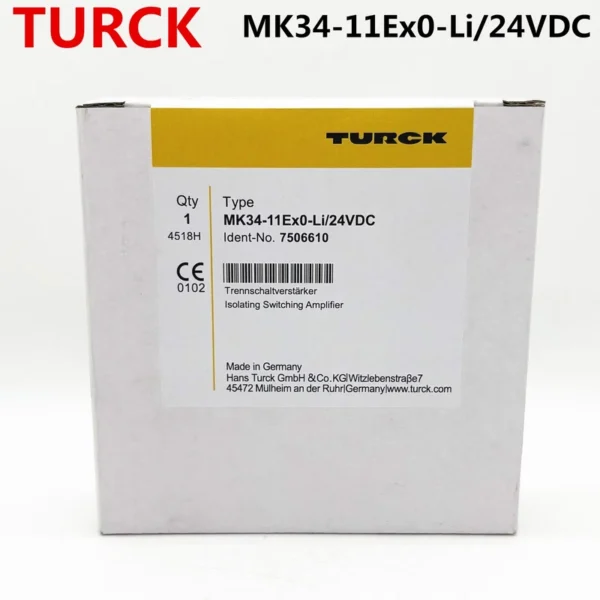 TURCK Safety Module Temperature Measuring Amplifier MK34-11Ex0-Li24VDC