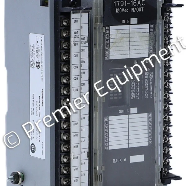 * ALLEN BRADLEY 1791-16AC B BLOCK IO MODULE PLC MODULE