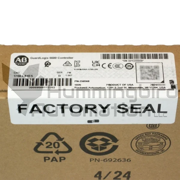 2024 Allen Bradley 1756-L81ES B ControlLogix SEALED Processor PLC Surplus *USA*