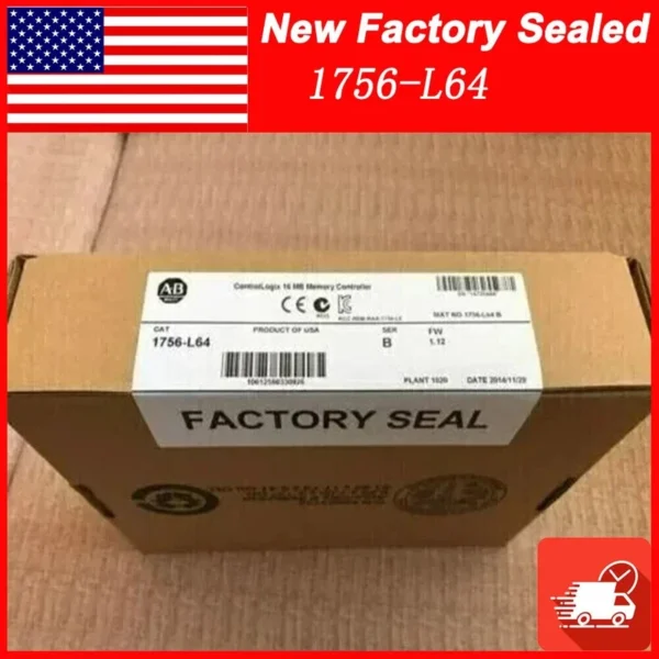 New Factory Sealed AB 1756-L64 B ControlLogix 16MB Memory Controller FREE SHIP