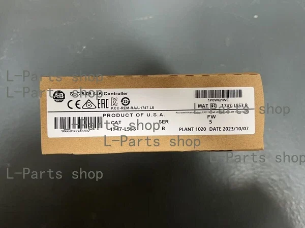 New Allen Bradley 1747-L553 SLC 505 controller, 64K, Ethernet and RS-232