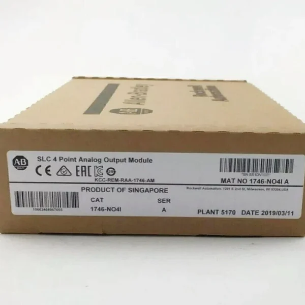 New Factory Sealed AB 1746-NO4I SER A SLC 500 Analog Ouput Module Fast Ship
