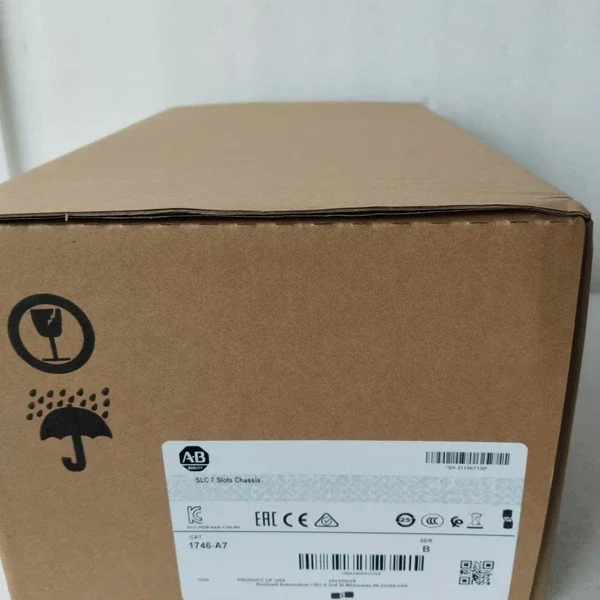 New Factory Sealed AB 1746-A7 SER B SLC 500 7-Slot Rack Chassis PLC Module