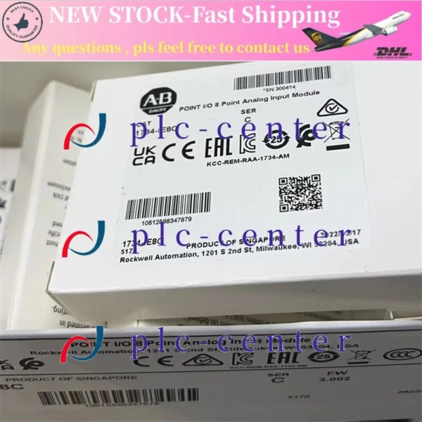 NEW 1734-IE8C Allen Bradley Point Io 8 Point Analog Input Module.