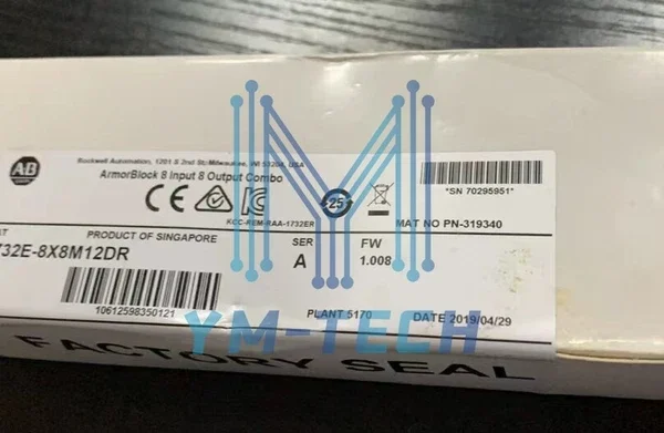 New Sealed Allen Bradley 1732E-8X8M12DR A ArmorBlock IO 8 Input 8 Output Ethe