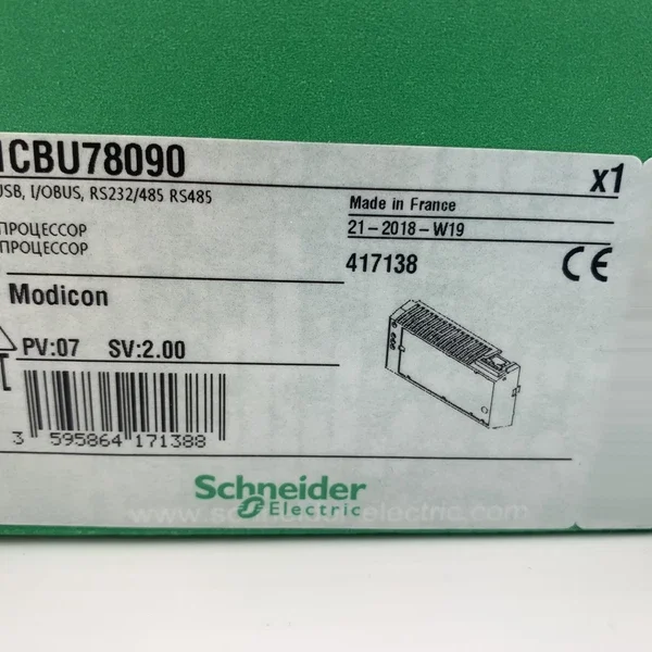 Modicon Momentum 171CBU78090 Schneider Electric Unity M1 Processor CPU PLC PAC
