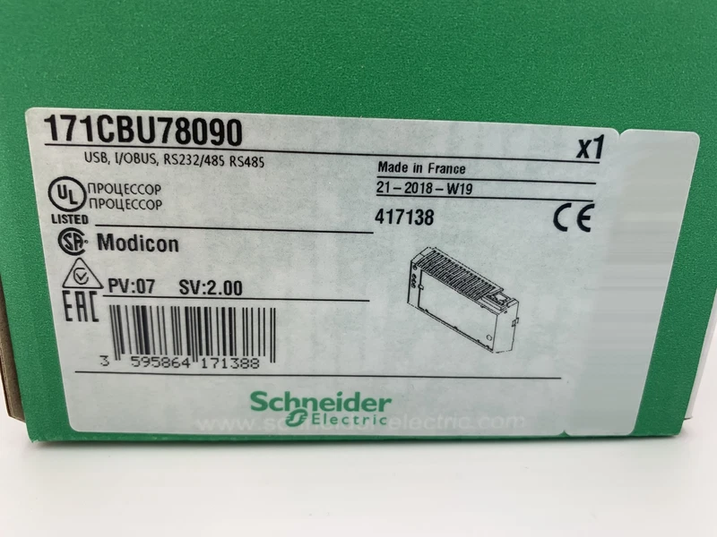Modicon Momentum 171CBU78090 Schneider Electric Unity M1 Processor CPU PLC PAC 1 s l800 12435