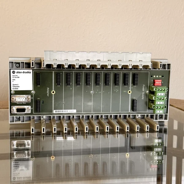 ALLEN BRADLEY 1719-A8 PLC RACK  ZONE 2 8 SLOT BASE CHASSIS - Lightly Used
