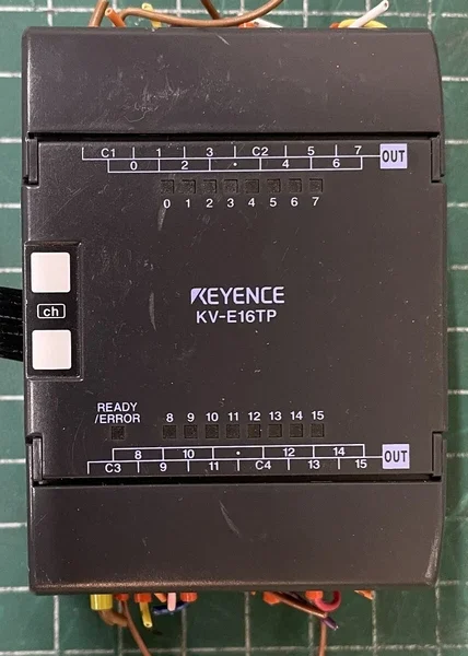 Keyence KV-E16TP Micro PLC 16-output Transistors Expansion Unit, No cables incl