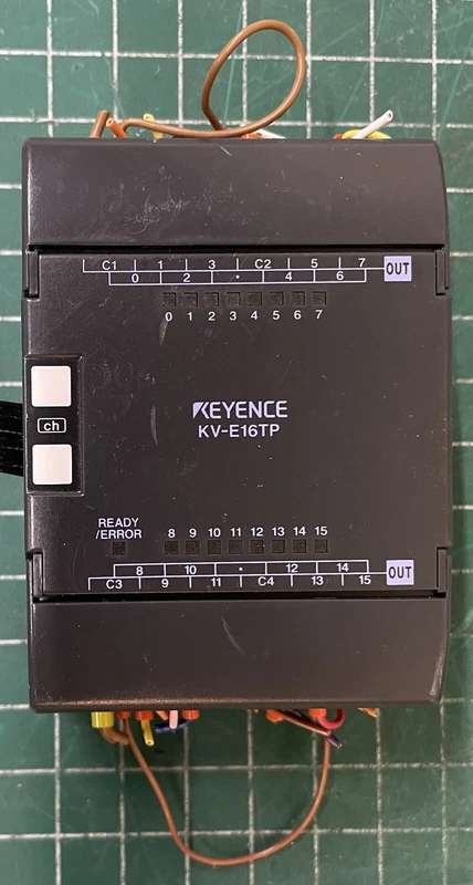 Keyence KV-E16TP Micro PLC 16-output Transistors Expansion Unit, No cables incl 1 s l800 12552