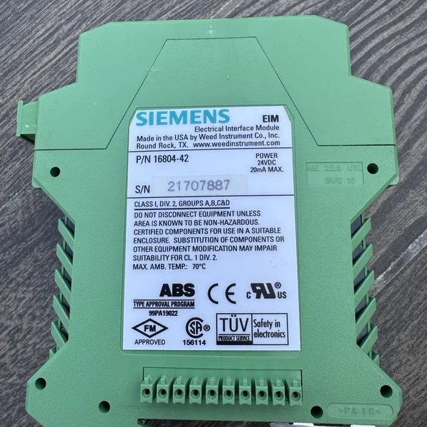 Siemens EIM 16804-42 Electrical Interface Module