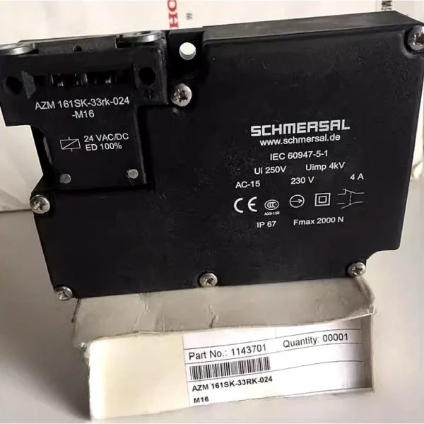 ONE New SCHMERSAL Safety Door Lock Switch AZM 161SK-33RK-024-M16
